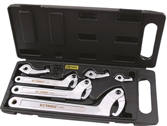 Picture of 3 Piece Hook Wrench Set With Spare Hooks And Pins