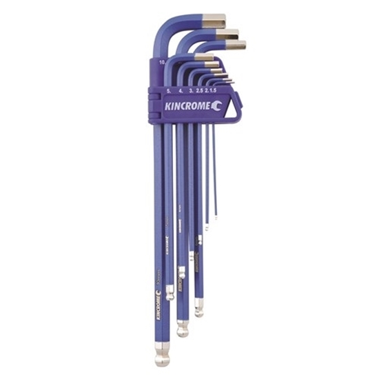 Picture of Ball Point Hex Key Set Long Series 9 Piece