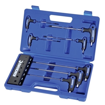 Picture of T-handle Hex Key Wrench Set 7 Piece Metric